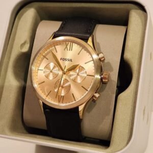 Reloj Fossil Dorado/Cuero